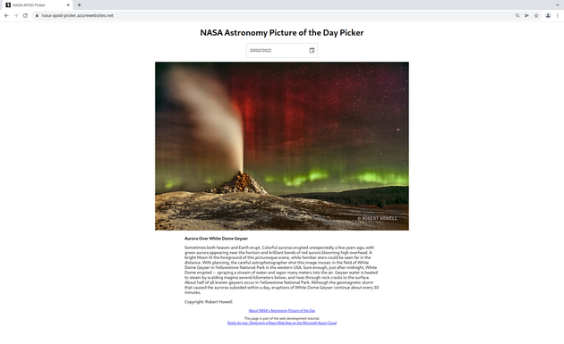 NASA Astronomy Picture of the Day Picker screenshot