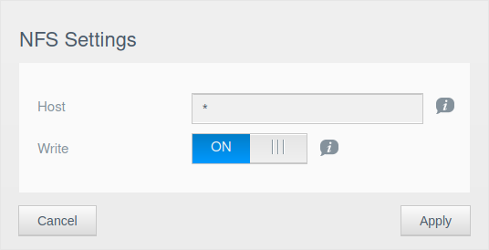 WD MyCloud Configure NFS