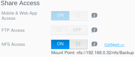 WD MyCloud Share Access OS 5